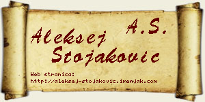 Aleksej Stojaković vizit kartica